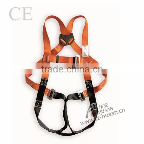 CE EN354 full body safety harness safety belt 100%polyester safety harness industrial safety harness