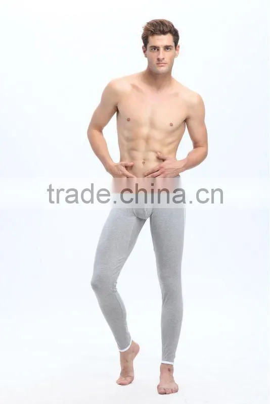 wholesale mans heated long underwear coffee thermal long johns cotton winter brand pants