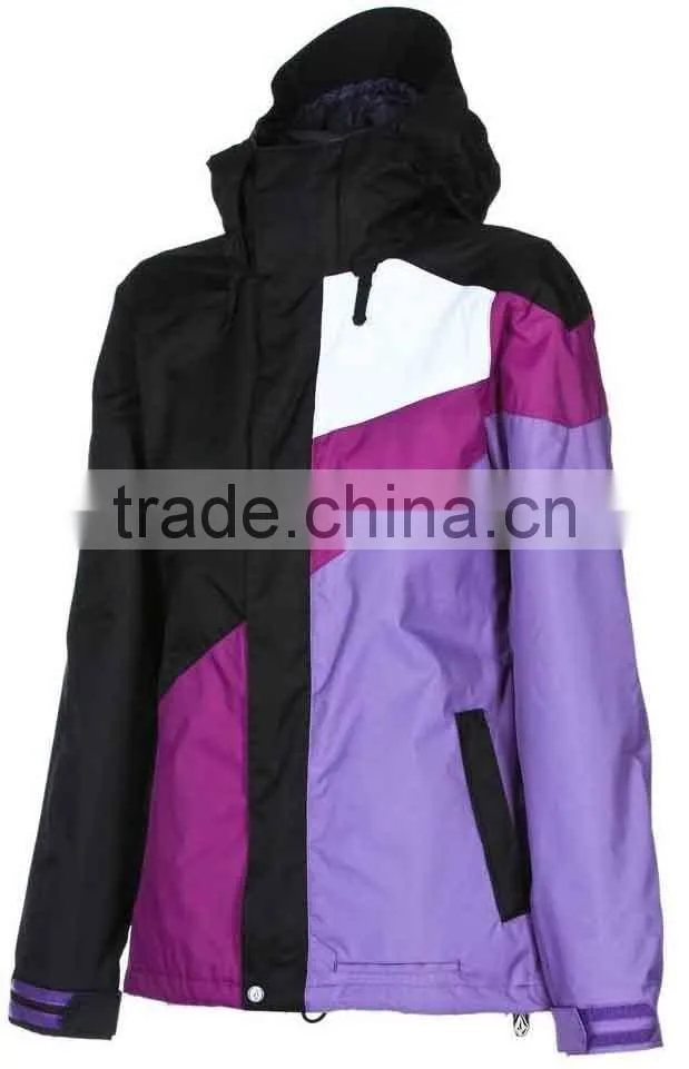 ladies cheap multi colors outdoor waterproof shiny nylon jacket design