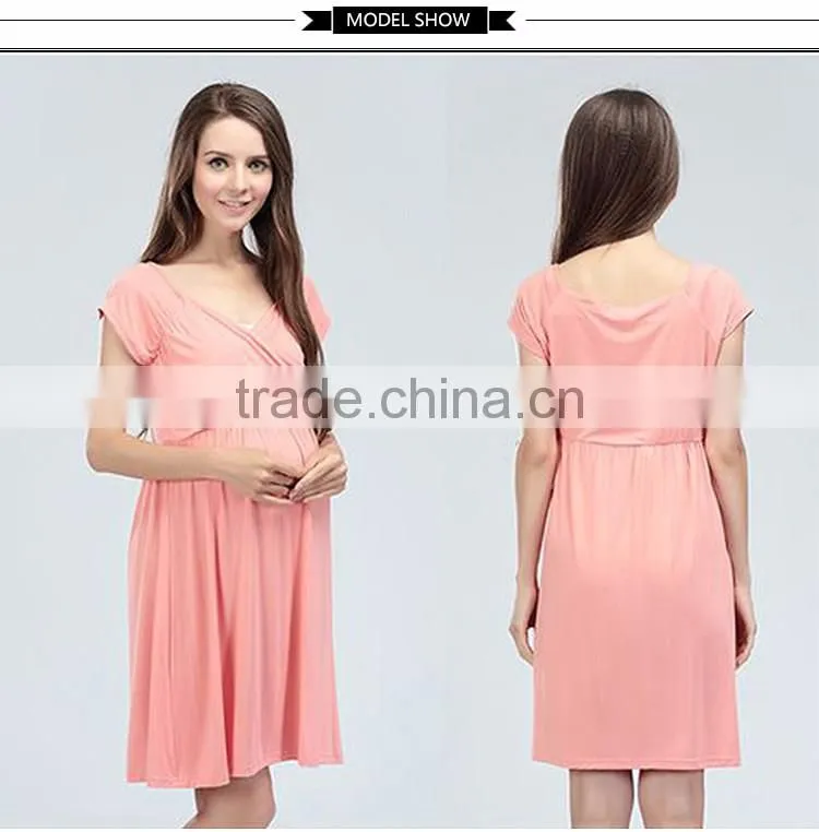 Maternity Dresses Ladies Nursing Clothing Korean Style Pregnant Women Skirts