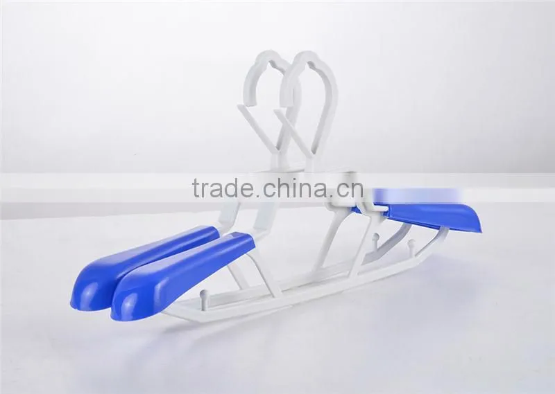 Multifunctional extendable clothes drying rack folding clothes hanger copper suit hanger