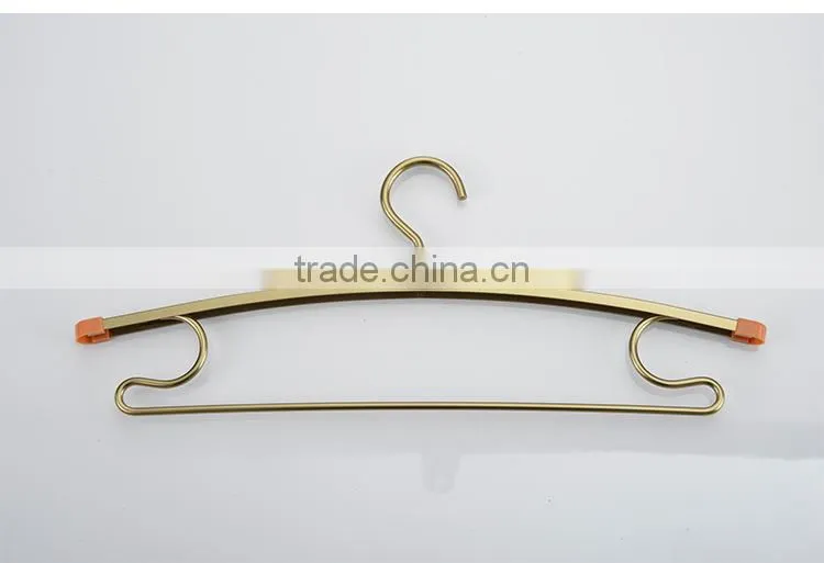 Hot selling dress hanger wholesale metal bra hanger clothes copper hanger
