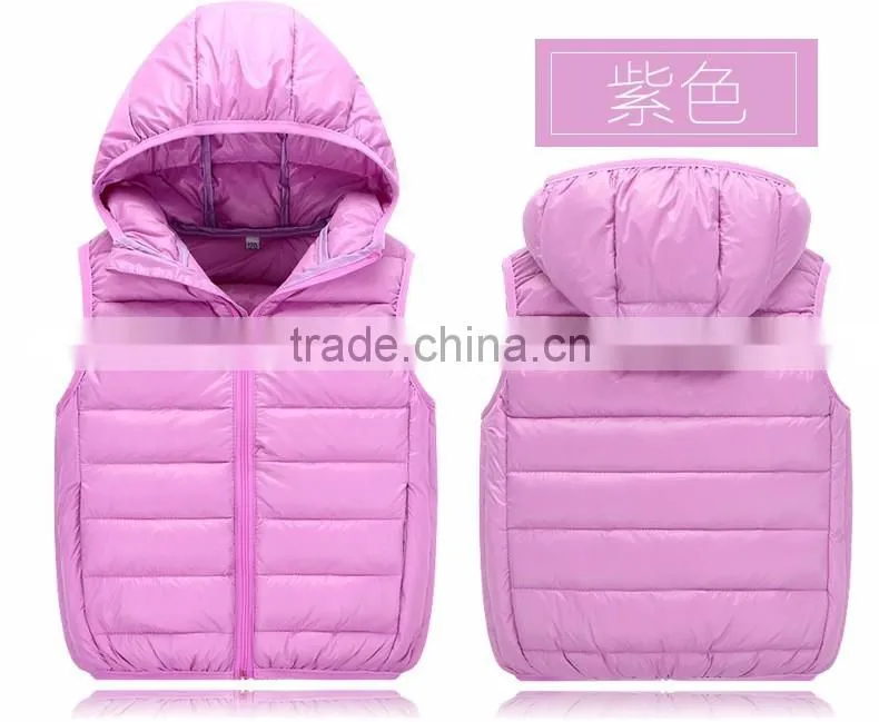 personalize children wear,oem fahion casual kids winter waistcoat