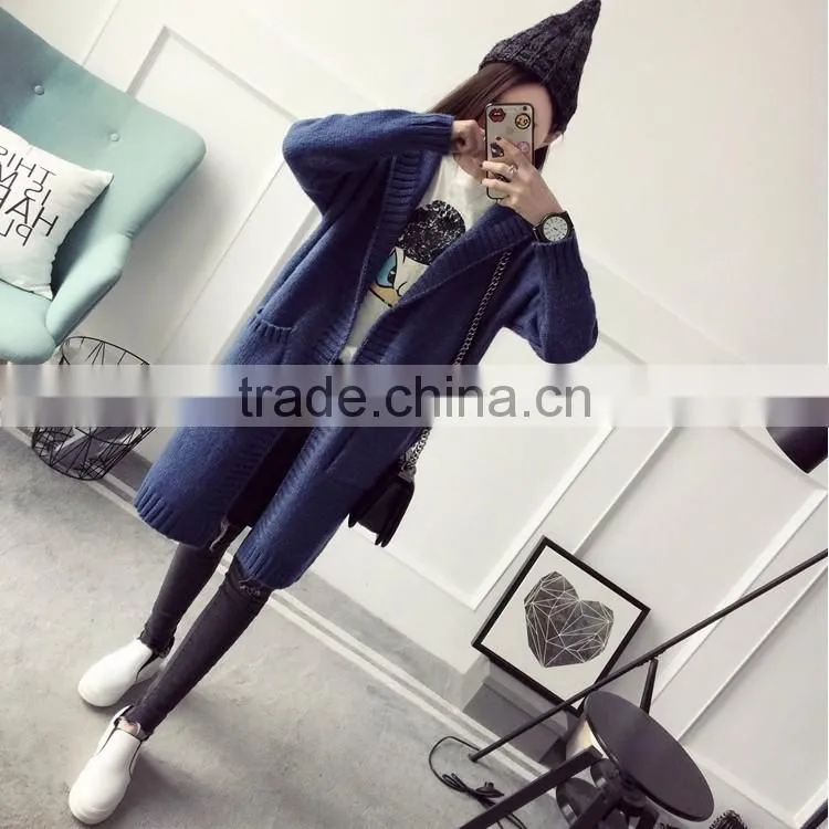 Hooded cardigan sweater coat Korean female and 2017 new spring all-match sweater