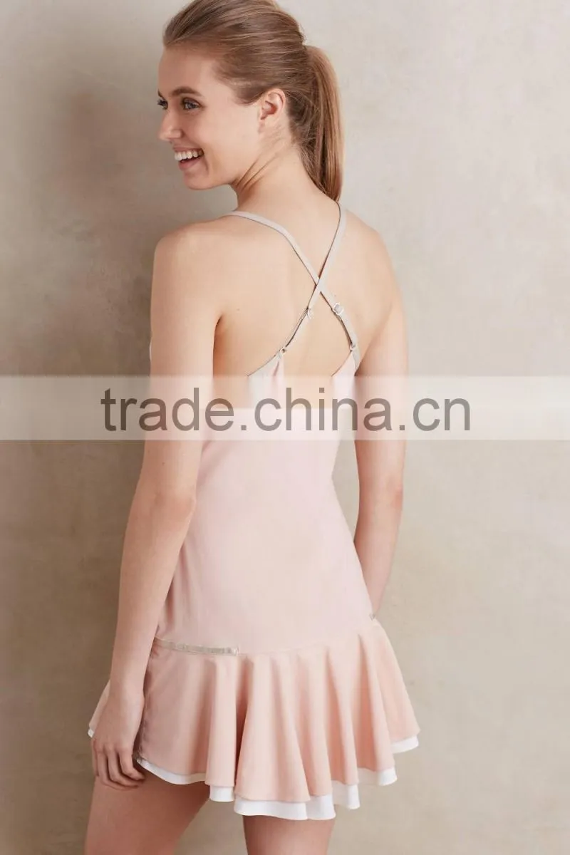 High Quality Sexy Girls Dresses Sports Colorblock Tennis skirt For Women