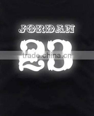 heat-transfer refective logos be heated on t-shirt