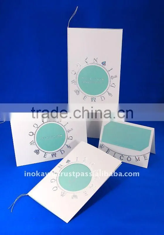 Japan Wedding Invitation Card 'GIULIETTA PLATINUM' Wholesale