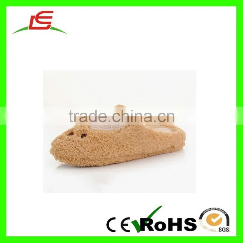 Guangdong wholesale shorn velvet plush customized ribbat bunny slippers for women