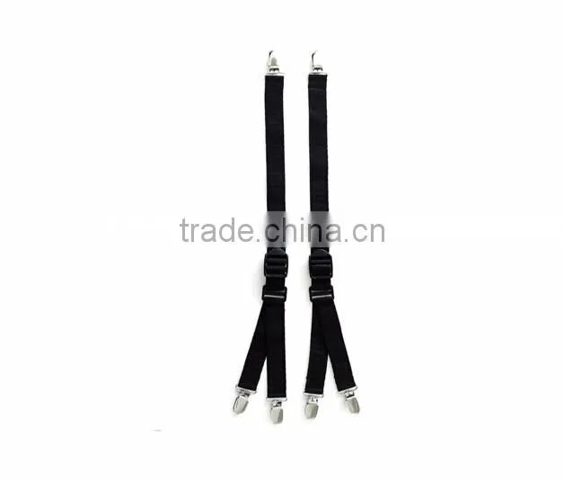 4 Straight Y Stirrup Footloop Style Unifrom Shirt Stays Shirt Holders Keep Shirt Tucked In Suspender Garters