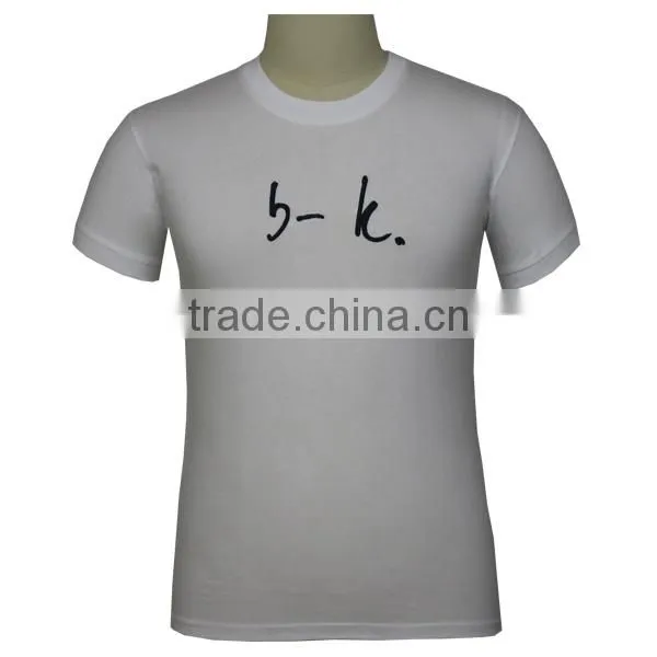 design custom cotton embroidered male t shirts