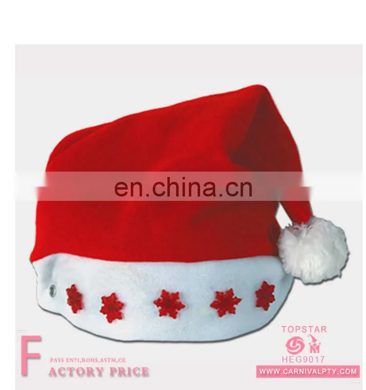 2017 New Designs Adult Bah Humbug Black Novelty Santa Claus Christmas Xmas Hat for Christmas Party