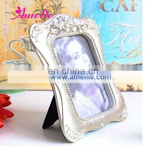 A0123 wholesale resin Classic European Style silver picture frame 6*4