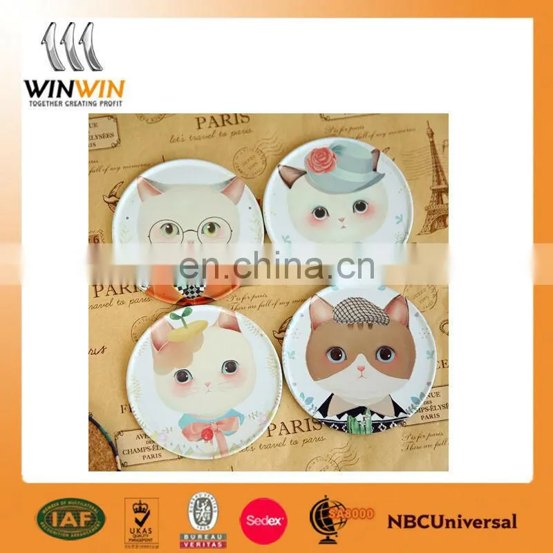 China manufacture stainless steel coaster stamping with customized logo