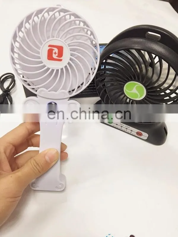 Mini Portable Rechargeable Fan With Led Torch Powered By 18650