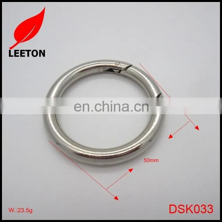 Factory supply zinc alloy strong round carabiner hook