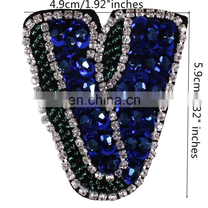 Handmade Beading Sequin LOVE Letter Patches Badges