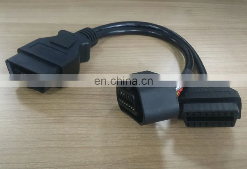 OBD2 Male to 2Female Adapter Splitter Extension Cable OBD II for All Cars 20cm 1ft