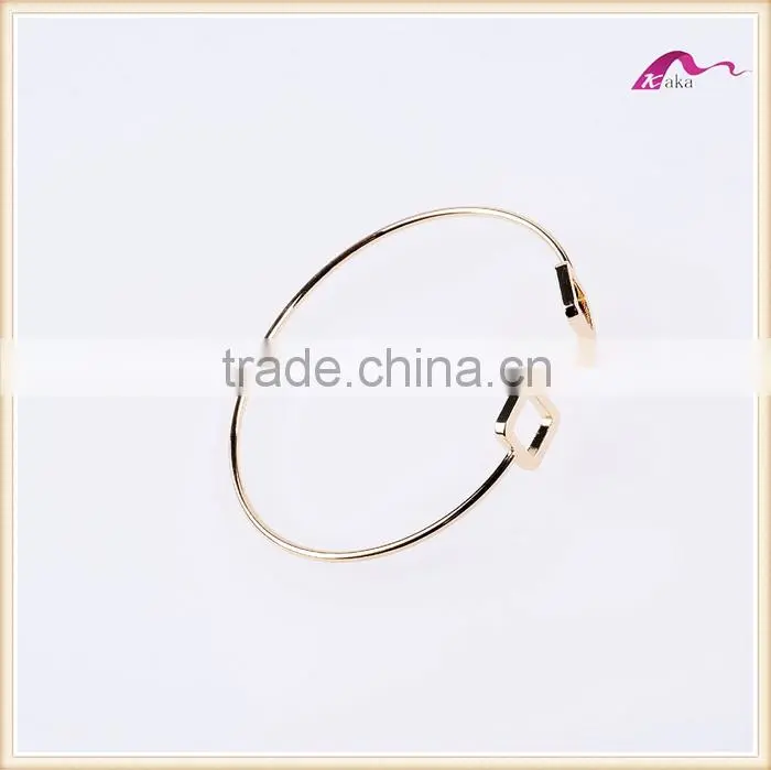 Girl Jewelry Gold Expandable Metal Cuff Bangles Bracelets Manufacturer