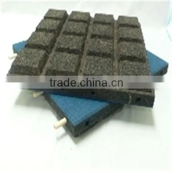 Square Rubber Tile/pin-connecting rubber floor