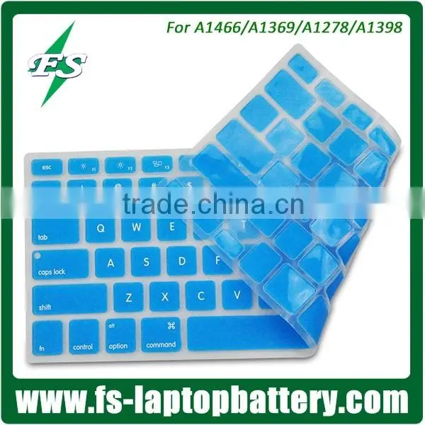Shine Bule keyboard cover for Macbook air 11 13/ Silicone keyboard cover skin for Macbook Pro 13