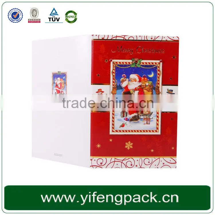 Embossed style foil stamping elegant handmade paper greeting cards designs 2014