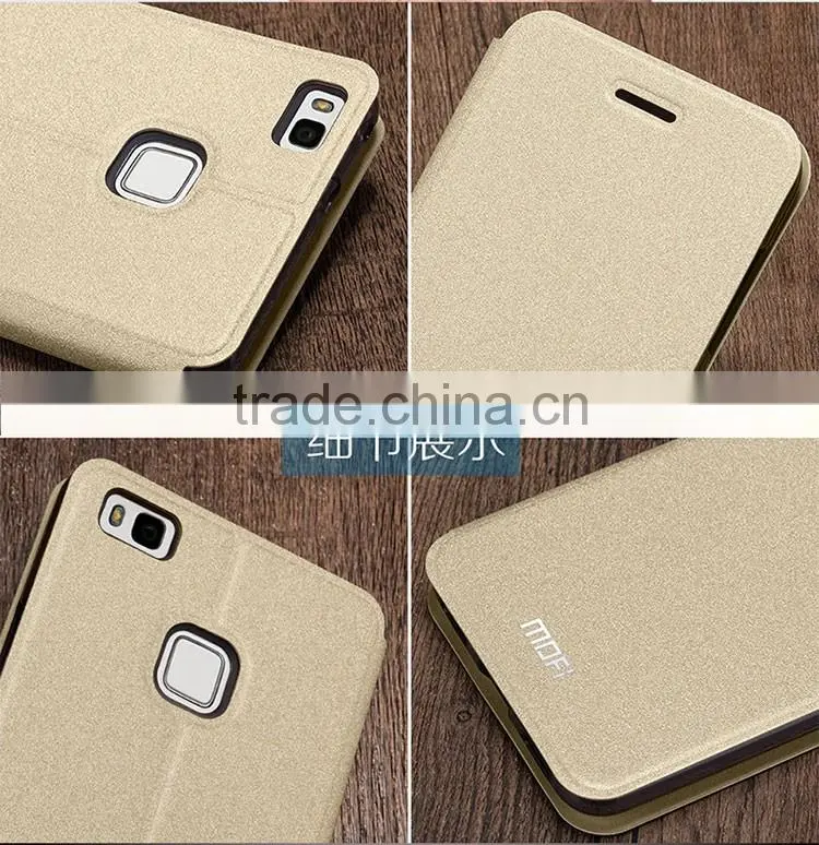 2016 MOFi Case Housing for Huawei P9 lite, Mobile Phone Coque Leather Flip Cover for P9 lite