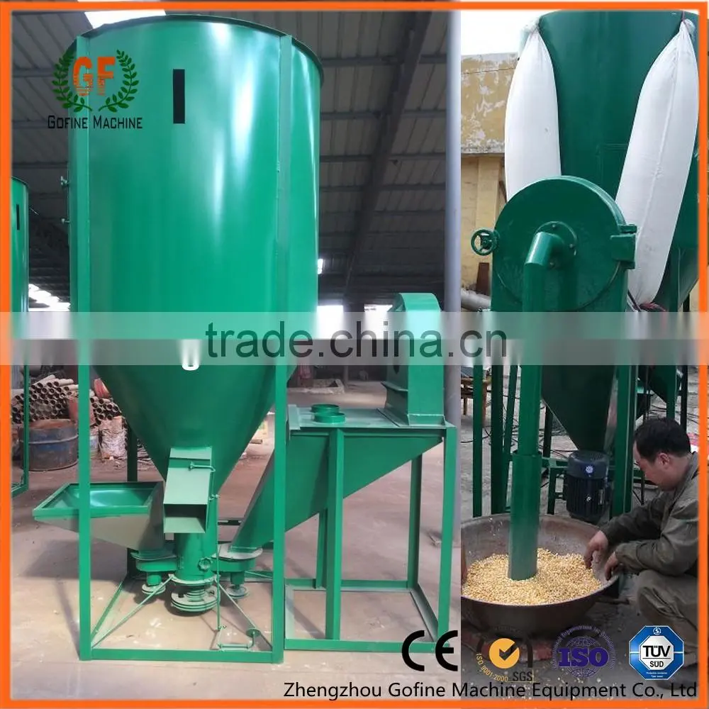 animal feed crushing and mixing machine