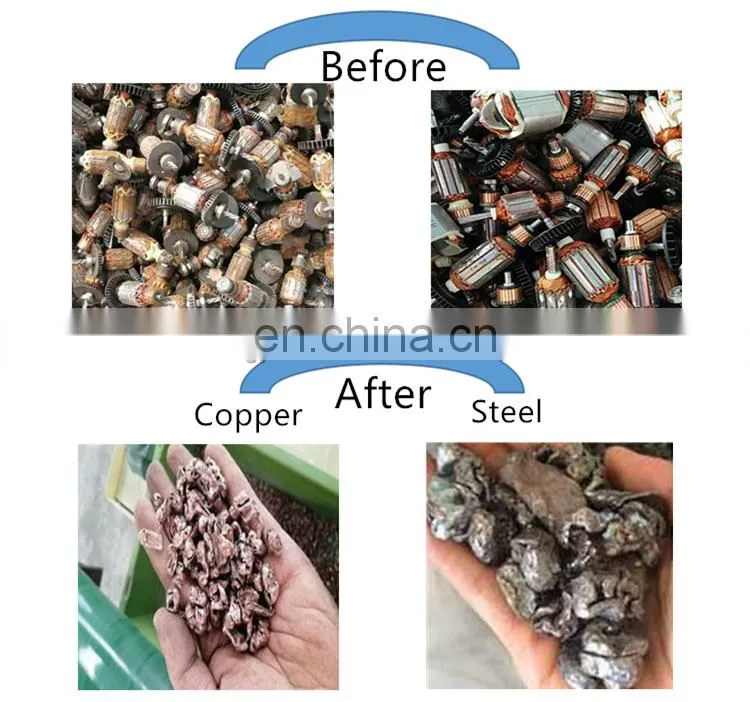 Scrap Electric Motor Recycling/Household appliance rotor recycle machine/Refrigerator compressor rotor recovery machine