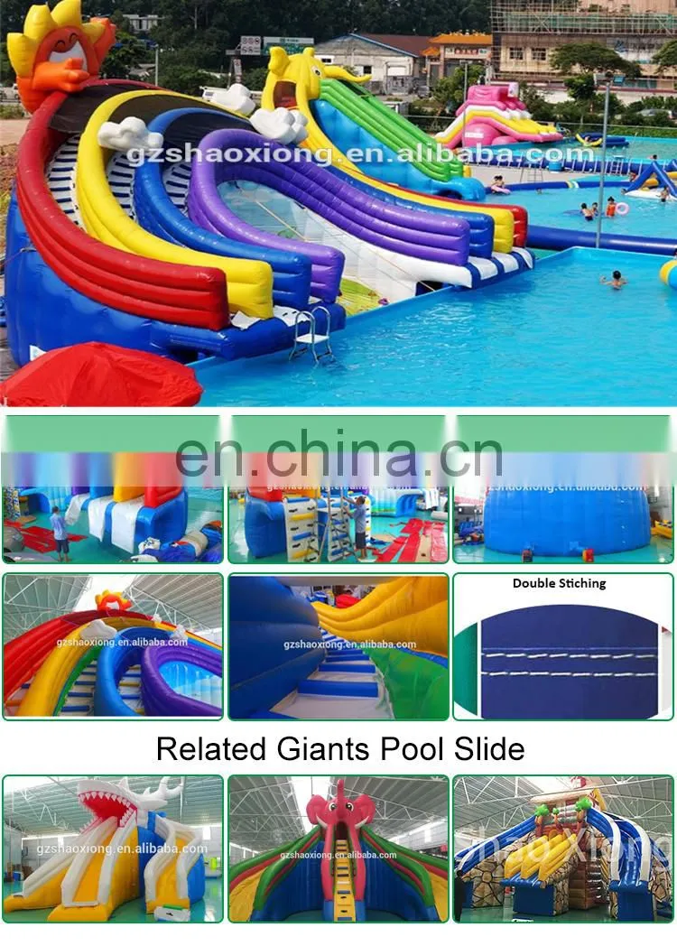 Used Outdoor Indoor Big Slide Inflatable Slip n Slides For Water Parks Sale Adults Kids Pool
