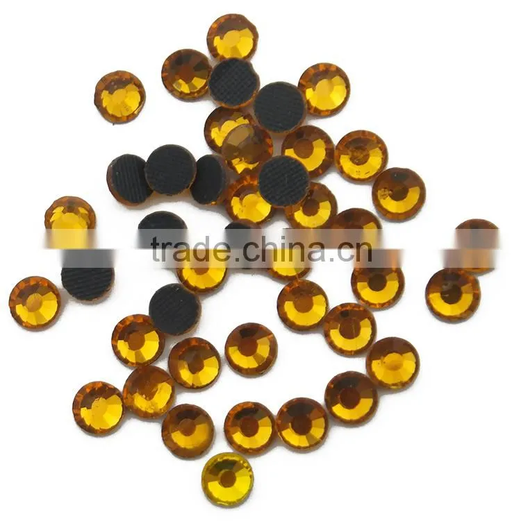 ss6-ss40 Multicolor Flatback Round Adhesive Crystal Rhinestone Hot Fix/DMC Hot Fix Rhinestone