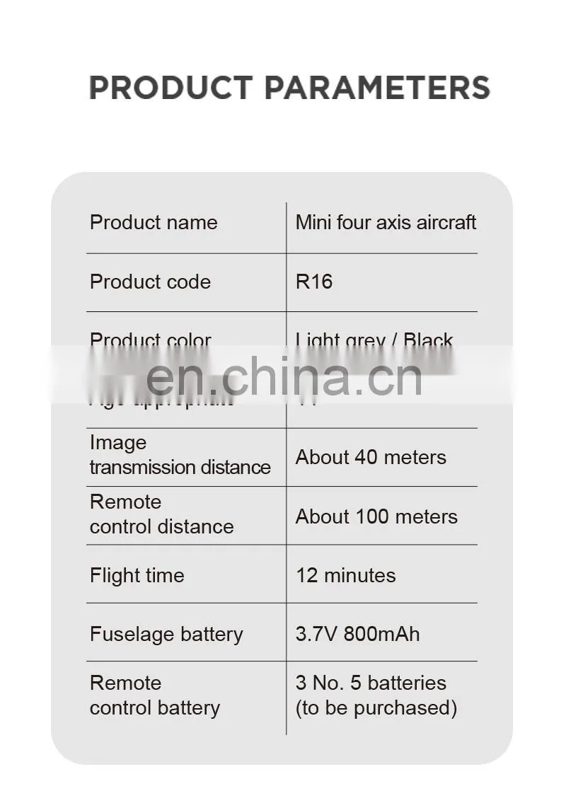 New Arrivals Toy Drone R16 Photography Quadcopter Mini Drone With 4k Dual Camera UAV