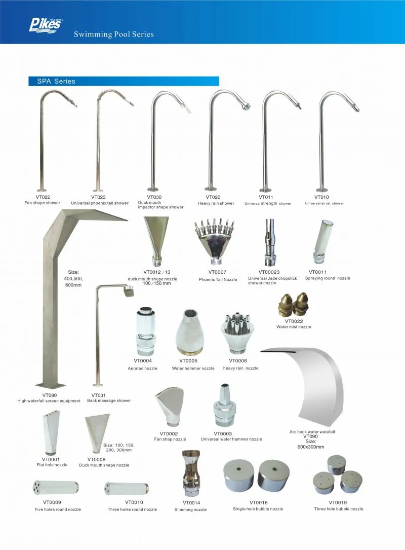 Stainless Steel Spa Nozzle Outdoor Pool Shower For Swimming Pool And Garden