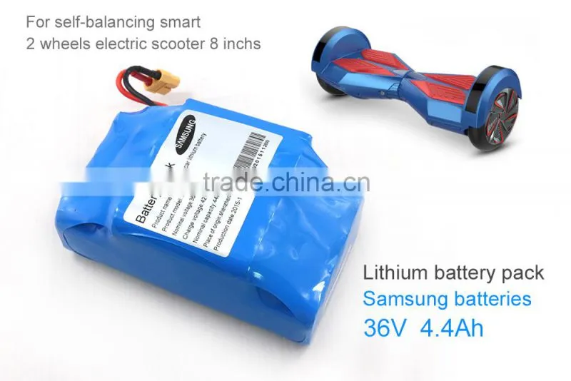 4.4Ah 36V rechargeable samsung battery pack for Hoverboard