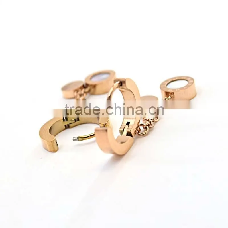 Alibaba Online Shopping Costume Jewelry Earrings For Women Rose Gold