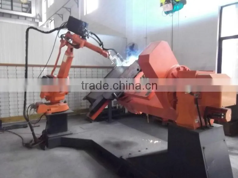 Robot welding parts