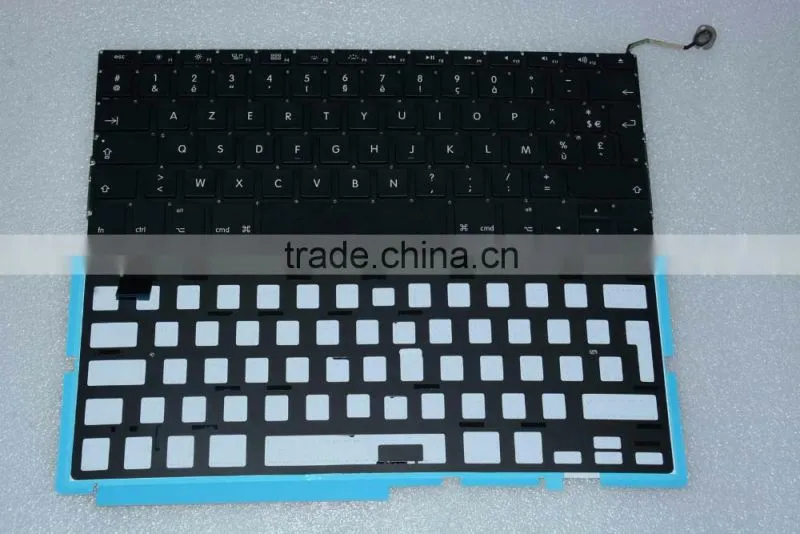 French Layout Laptop keyboard Replacement LED Backlight For Macbook Pro 15" A1286 2008-2012