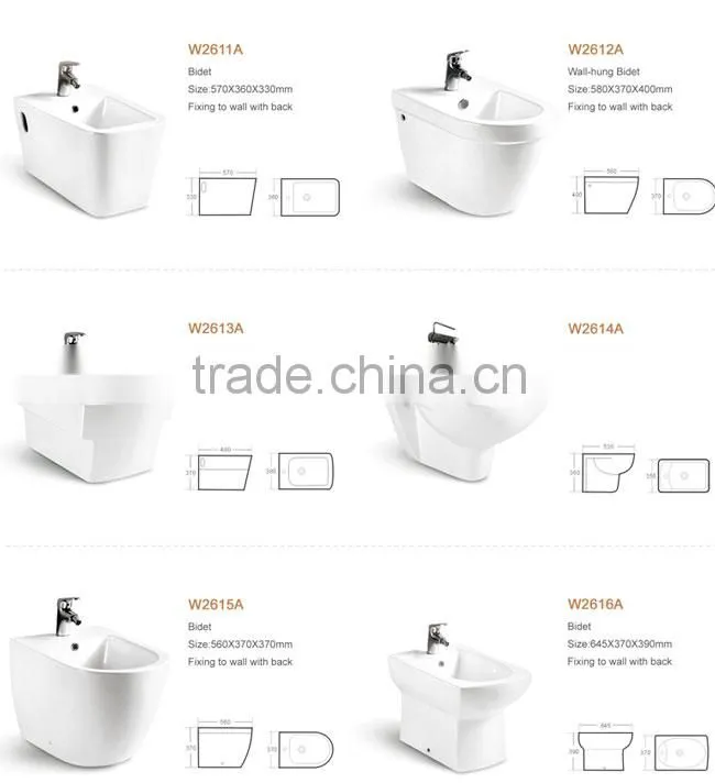 Sanitary ware bathroom cheap combination toilet bidet