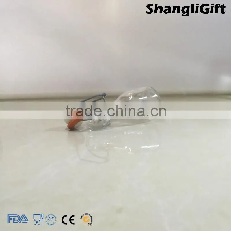 Mini Glass Bottle Swing Top Sealing Lids For soy sauce 2oz