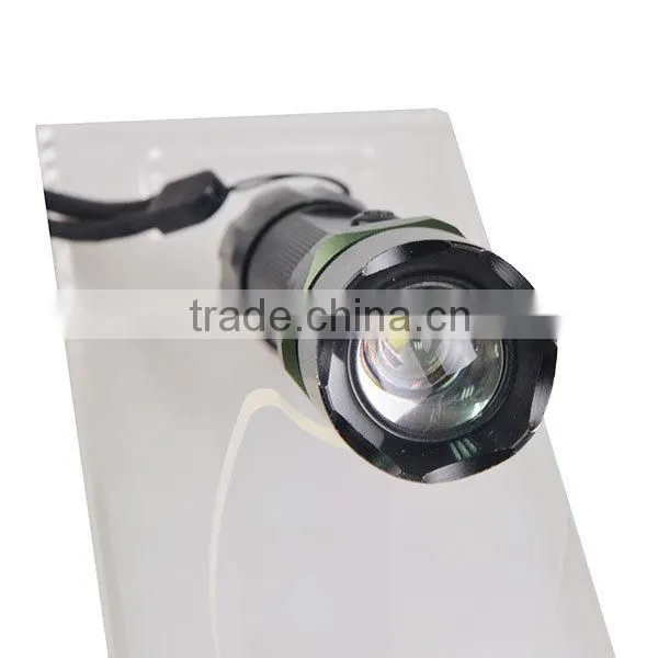 Rechargeable led aluminum torch high power rechargeable led flashlight