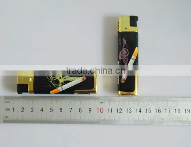 wholesale rechargeable electrionic windproof cigarette lighter with led and wrap paper