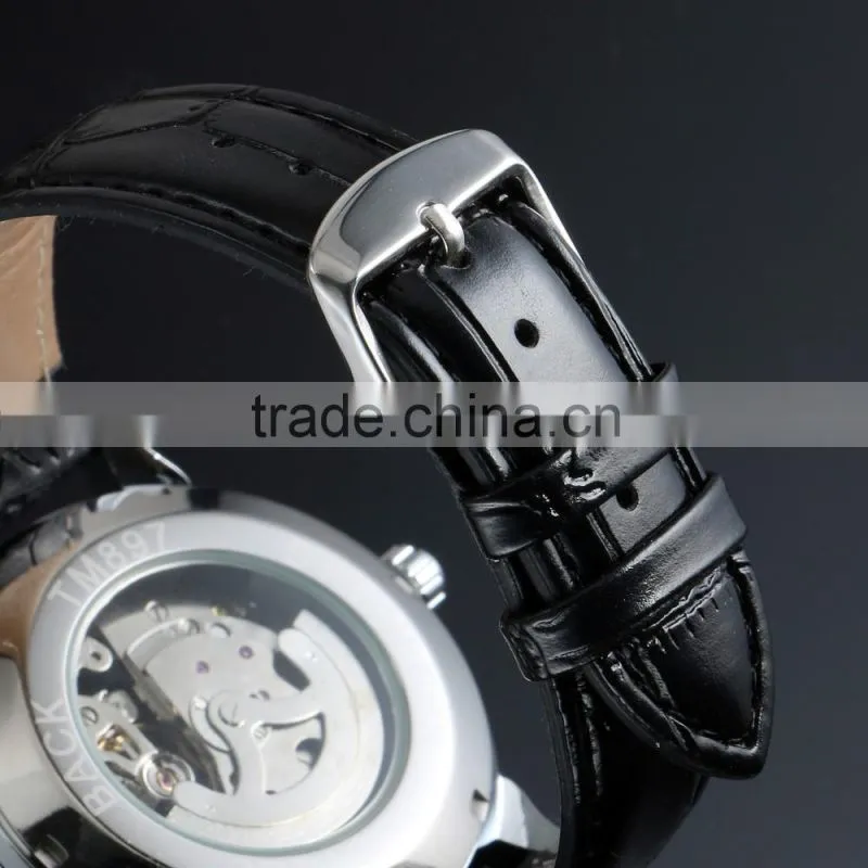 2016 Mens Luxury Men Skeleton Mechanical Hand Watch Brand Watches ZB004