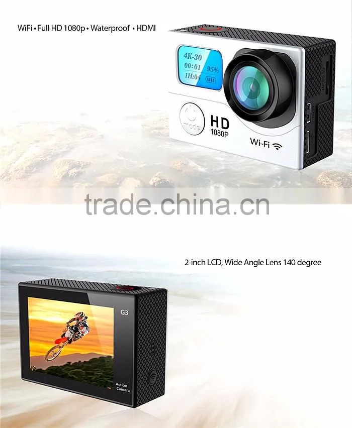 G3 Waterprooffull HD 1080P 60FPS 1080P Hd Mini Sport Action mini wifi Sport Action Camera