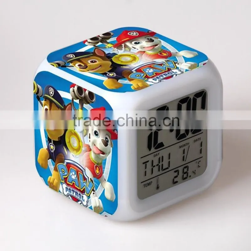 LED Color Change Digital Alarm Clock Projection Sync Thermometer Date Time