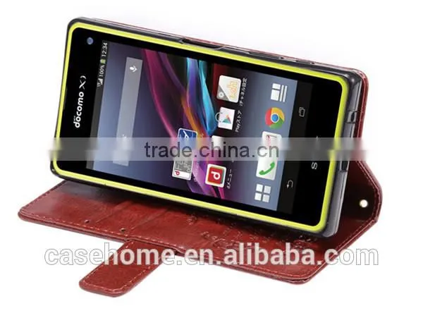 For Sony Xperia Z5 PU Leather Magnetic Flip Case Skin Cover