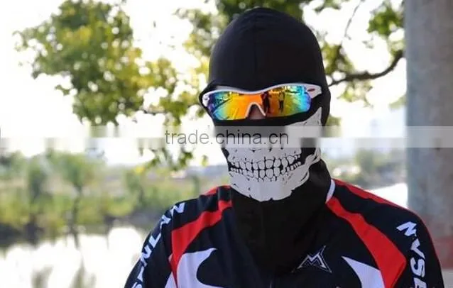 White Skull Balaclava Hood Full Warm Neck Face Cycling Ski Windproof Protector Mask