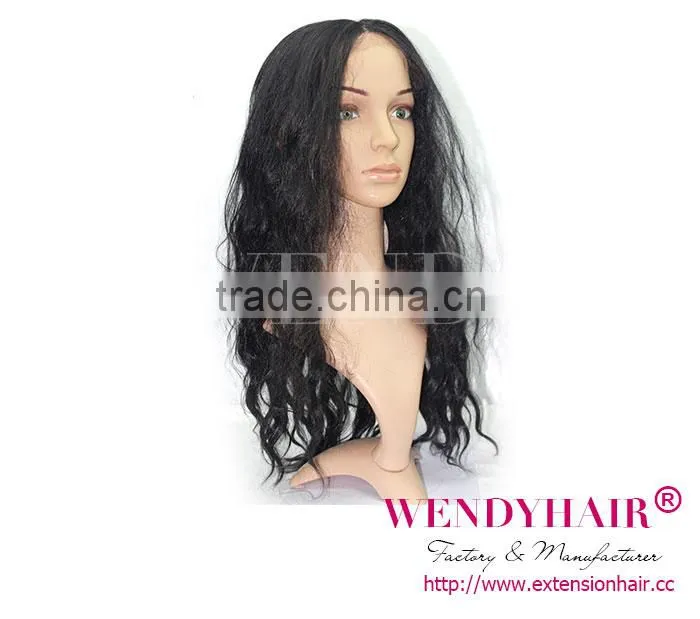 wendy company newest product natural color body wave full lace virgin brazilian human hair wig