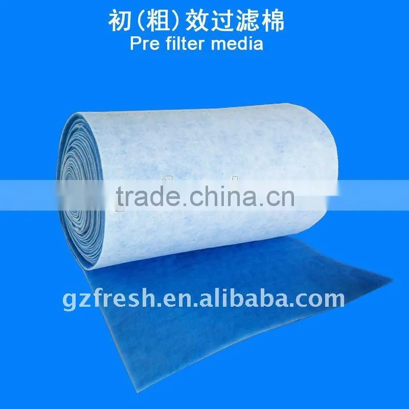 FRS-30 blue white g4 pre filter media air filter for spray booth served in rolls or pieces