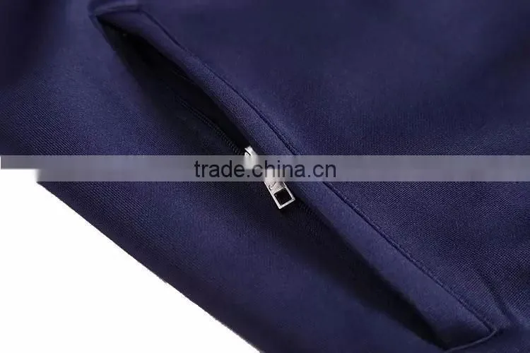 Mens 100% polyester zipped man soccer track jacket Sportwear