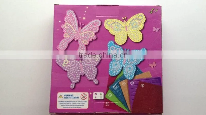 butterfly diy mosaic eva sticker for children