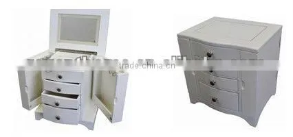 wooden jewelry box with drawer